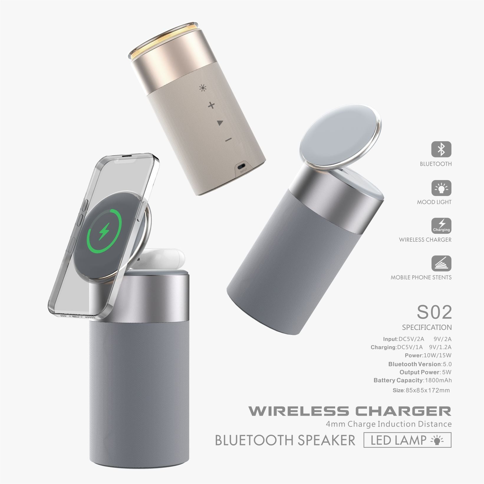 ChargePlay – 3-in-1 Wireless Charger & Speaker